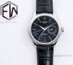 (EW) Swiss Grade Rolex Cellini Date 39mm Watch Ss Black Dial Men Size